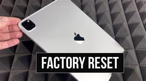 How To Factory Reset Ipad Pro 11” 3rd Gen Youtube