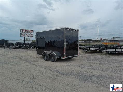 2024 Cargo Craft 2024 Cargo Craft 6x12 Black Tandem Axle Elite V Nose Cargo Enclosed Trailer