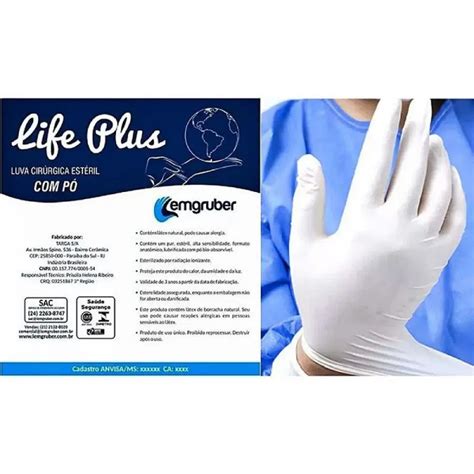 Luva Cir Rgica Est Ril P Life Plus Lemgruber Especifarma