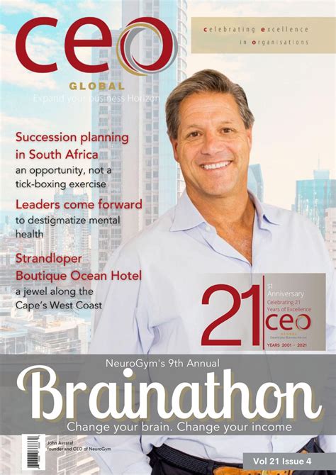 Get Digital Access To Ceo Magazine South Africa Magazine Magzter