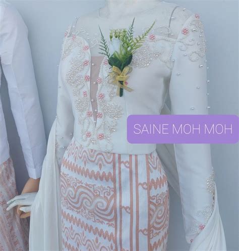 Pin By Designer Saine Moh Moh On Myanmar Traditional Wedding Dress Myanmar Dress Design