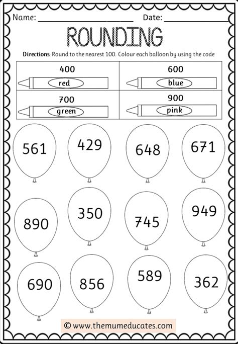 Rounding Numbers Free Worksheets Rules And Posters The Mum