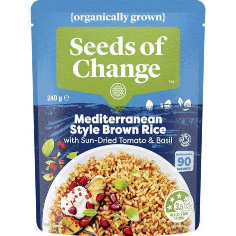 Seeds Of Change Organic Mediterranean Style Brown Rice G Woolworths