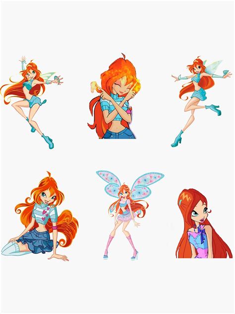 Winx Club Bloom Sticker Pack Sticker For Sale By Patmackriel