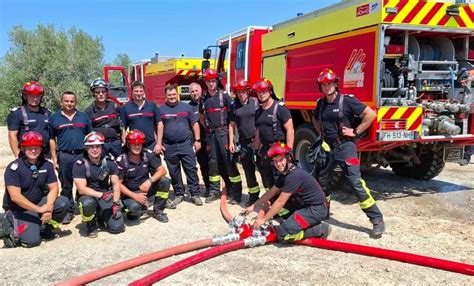 Pompierii Rom Ni Lupt Cu Incendiul N Argeles Sur Mer Fran A