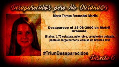 Mar A Teresa Fern Ndez Desaparecidos Pero No Olvidados Programa