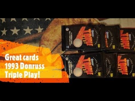 Donruss Triple Play Baseball Card Packs Hall Of Fame Fun Youtube