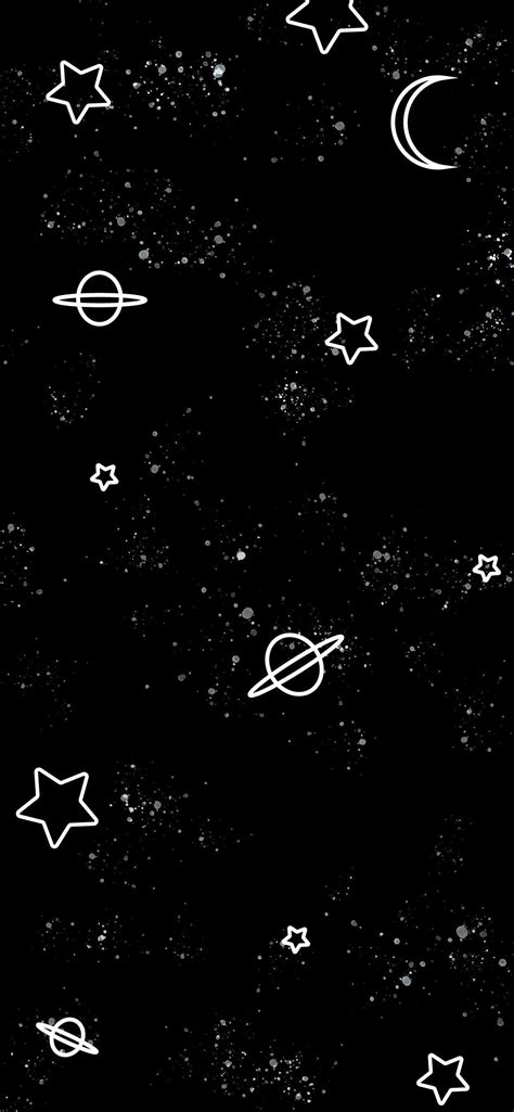 Aesthetic Black And White Space Wallpaper - Customize and personalise your desktop, mobile phone ...