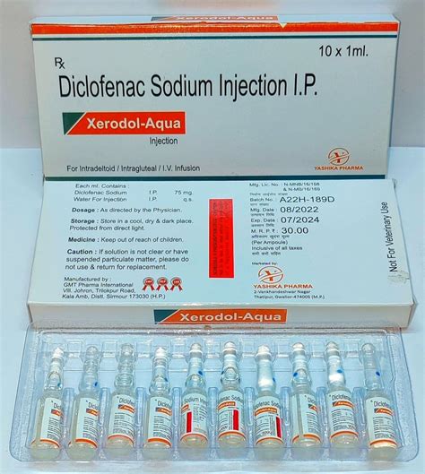 Diclofenac Sodium Injection 75 Mg At Rs 5 50 Piece In Gwalior ID