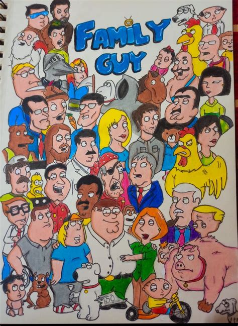 Family guy fan art : r/drawing