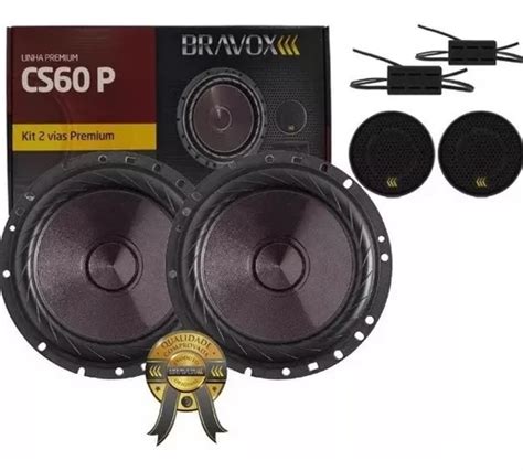 Kit 2 Vias Bravox 6 Polegadas Cs60p 120w Rms Parcelamento Sem Juros