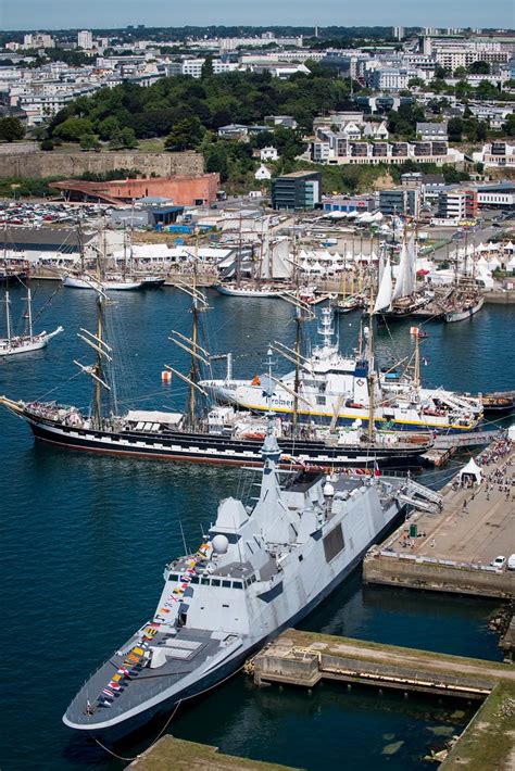 Vue aérienne des fêtes maritimes internationales de Brest Flickr