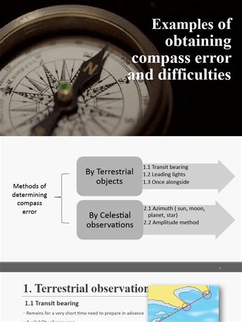 Examples Of Obtaining Compass Error And Difficulties Pdf