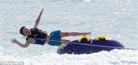 Coleen Rooney Wears Red Bikini On The Beach In Barbados Daily Mail Online