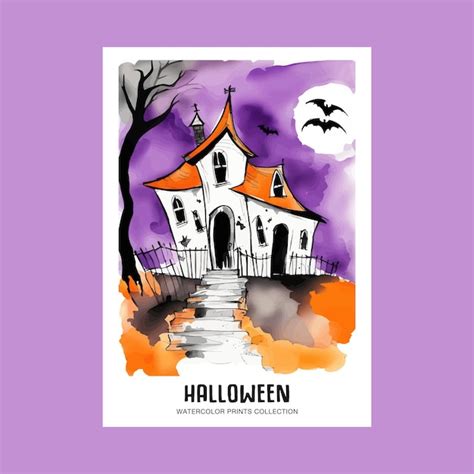 Premium Vector Spooky Hallowen House Illustration