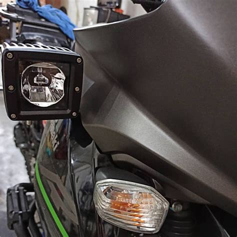 Kawasaki Klr Base Lateral Faro Led Extra Fuerte Par Mercadolibre