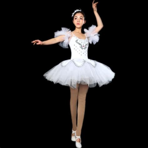 2017 New Adult Professional Tutu Ballet Costumes White Swan Lake Dance