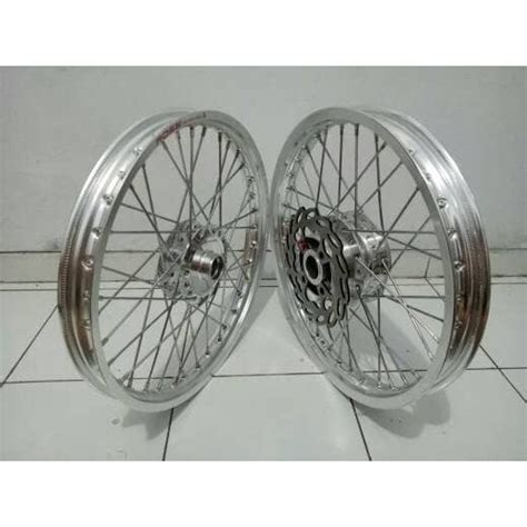 Jual Sepaket Velg Tromol Set Jari Jari Supra X Double Disc Honda