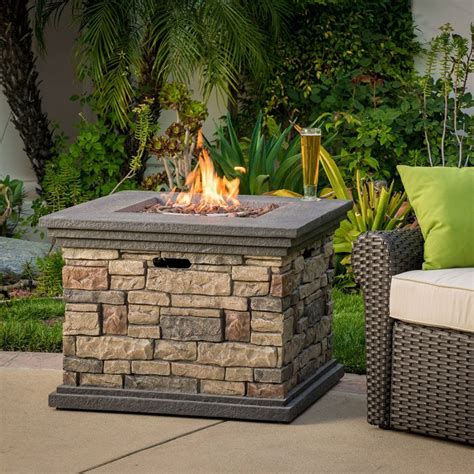 Outdoor Square Liquid Propane Fire Pit Fresh Garden Decor