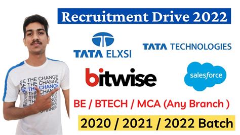 Tata Elxsi Recruitment Bitwise Off Campus Drive