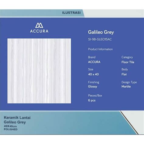 Jual Keramik Lantai X Galileo Grey Glossy Accura Shopee Indonesia