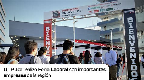 UTP Ica realizó Feria Laboral con importantes empresas de la región