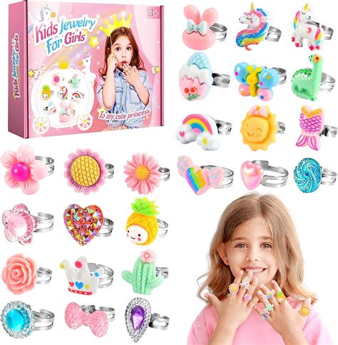 Eucoco Idee Cadeau Fille Ans Pcs Bijoux Enfants Jouet Bague