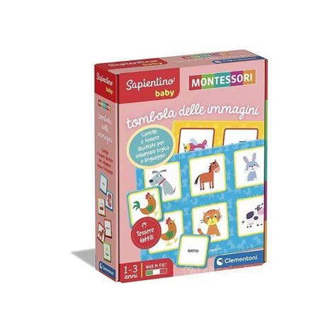 Clementoni 16420 Sapientino Montessori Tombola Delle Immagini