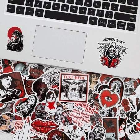 Stickers With Gothic Motifs Pcs Estore