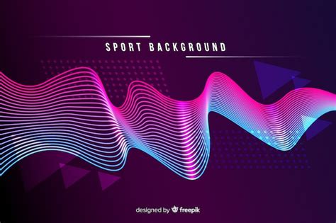 Free Vector Sport Background With Abstract Shapes