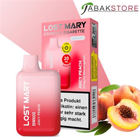 Elfbar Lost Mary BM600 Einweg E Zigarette Peach Ice 20mg