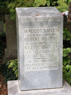 Maddox Bailey 1912 1937 Memorial Find A Grave