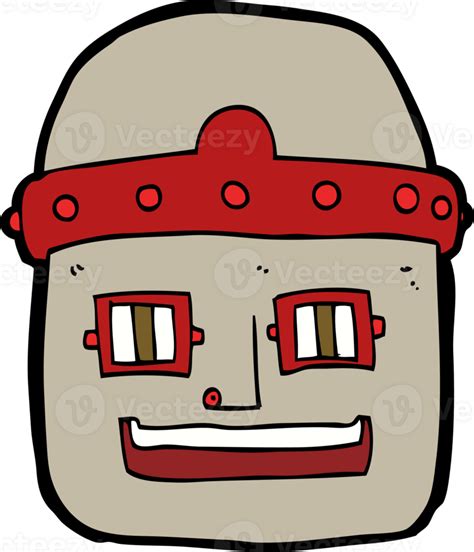 Cartoon Robot Head 45205484 Png