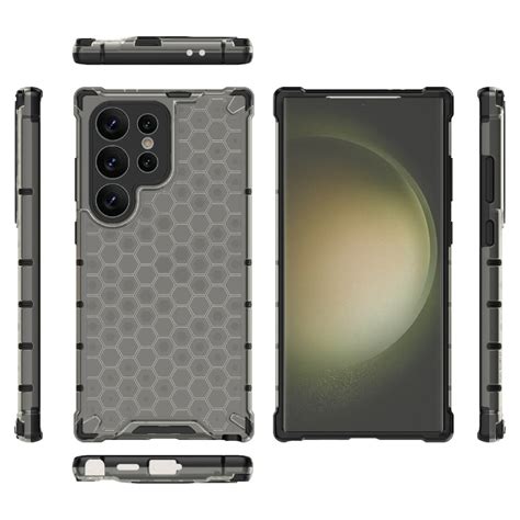 Köp Galaxy S24 Ultra Skal Honeycomb Shockproof Hybrid Svart