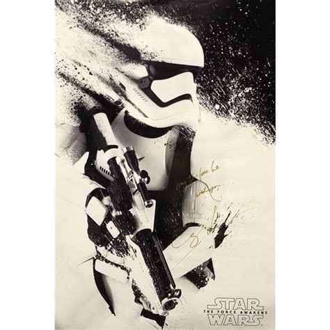 Star Wars Poster George Lucas Autographed Signed