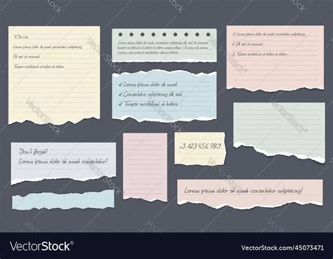 Colored Lined Paper Royalty Free Vector Image Vectorstock