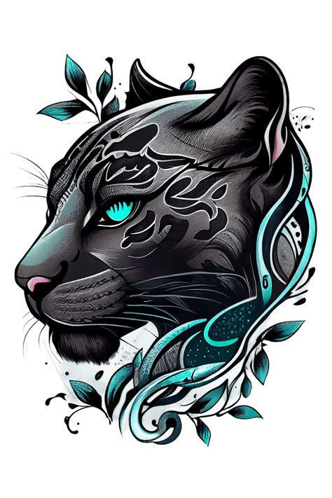 American Traditional Panther Head Tattoo Poster For Sale By