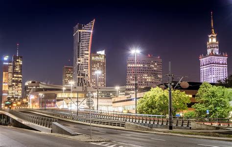 Warsaw Skyscrapers Nightly Central - Free photo on Pixabay - Pixabay