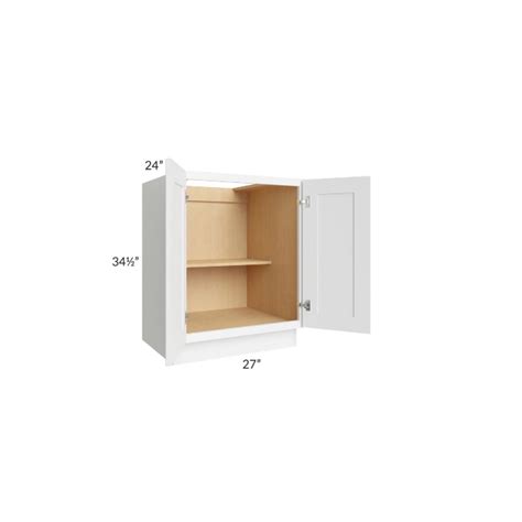 Brilliant White Shaker Full Height Door Base Cabinet The Rta Store