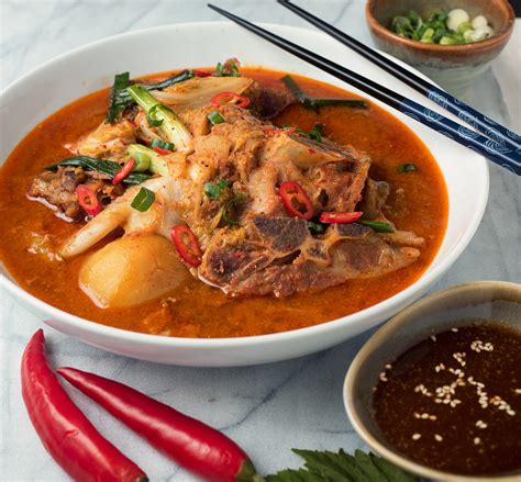 Korean Pork Bone Soup Gamjatang Glebe Kitchen