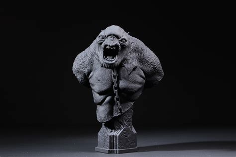 Cave Troll Bust Lotr By Fotis Mint Studios Download Free Stl Model