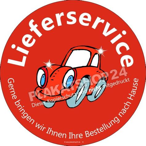 Plakat Wir Bringen Ihre Bestellung Nach Hause