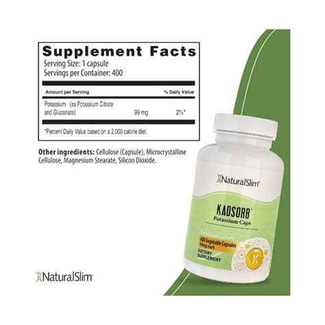 Naturalslim Kadsorb Citrato De Potasio Cap Mundo Verde Hn