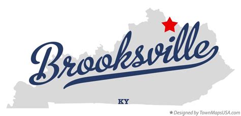 Map of Brooksville, KY, Kentucky