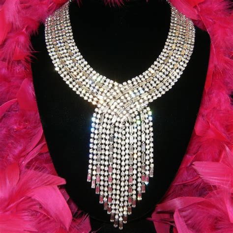 Weissspectacular Vintage Rhinestone Bib Collar Necklace Sold For