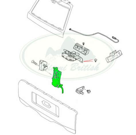 Land Rover Rear Door Tail Gate Rh Lower Actuator Range Fug