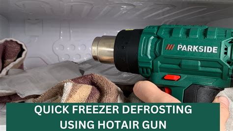 Quick Defrosting Freezer Using Parkside Hotair Gun Stupid Idea But It