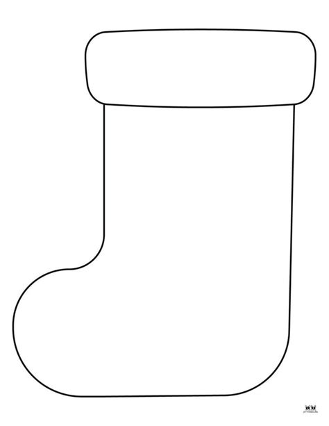 A Black And White Drawing Of A Christmas Stocking