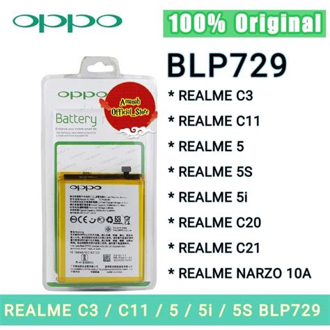 Jual Baterai Blp729 Blp 729 Realme C11 S1 S2 C3 C20 C21