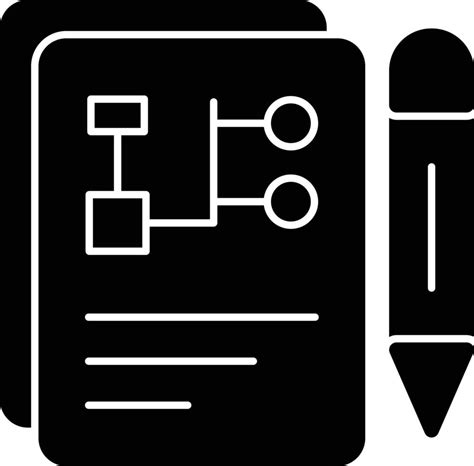 Plan Glyph Icon Vector Art At Vecteezy